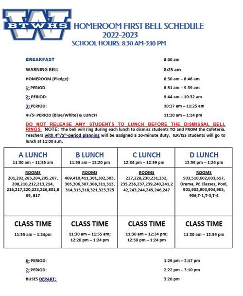 Students / Bell Schedules